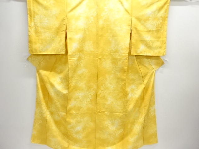 JAPANESE KIMONO / UNUSED FLORAL PATTERN KOMON